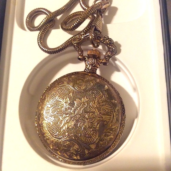 Pocket Watch Train needs battery Vtg SunAmerica unisex Pristine - Picture 4 of 11
